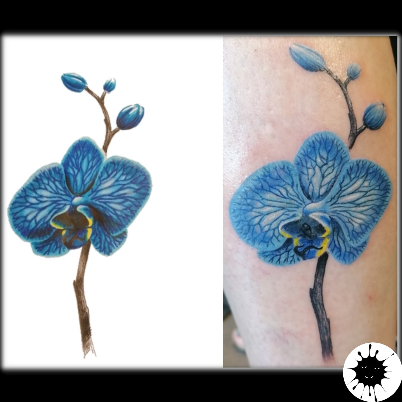 HolisticTattoo réaliste “Fleur bleu” Tattoo