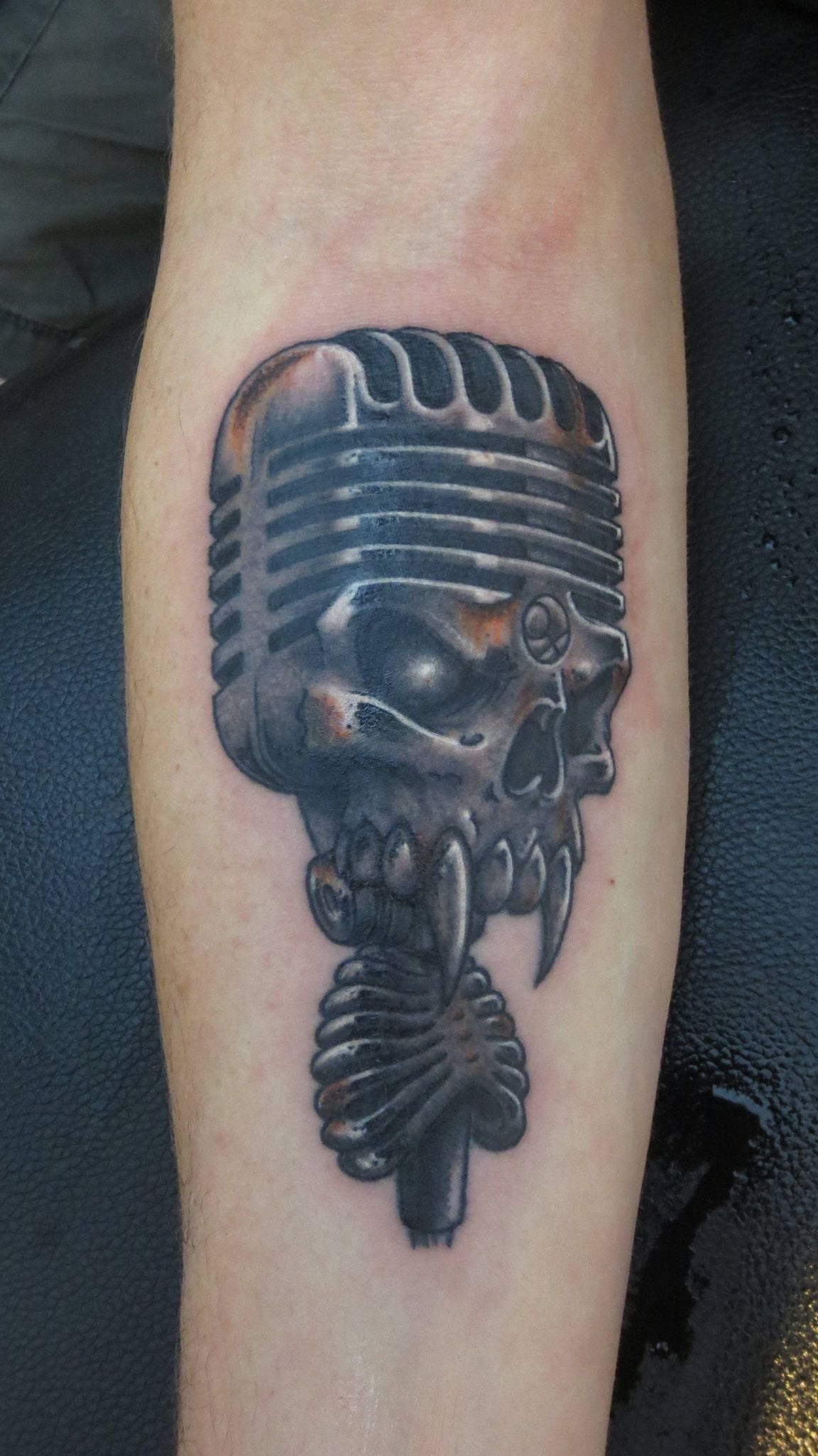 HolisticTattoo “Skull Mic.” Tattoo